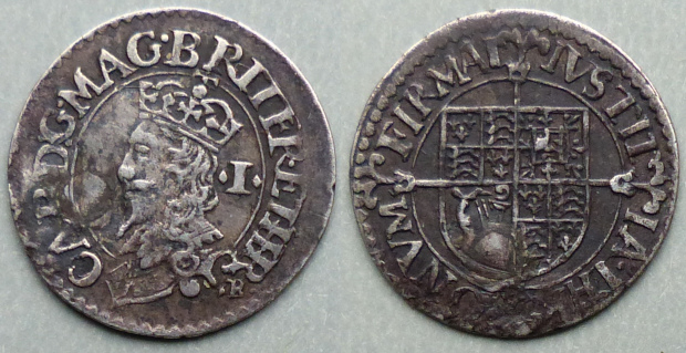 Charles I, Briot's first milled issue penny 1631-2 Charles I, Briot's first milled issue penny 1631-2